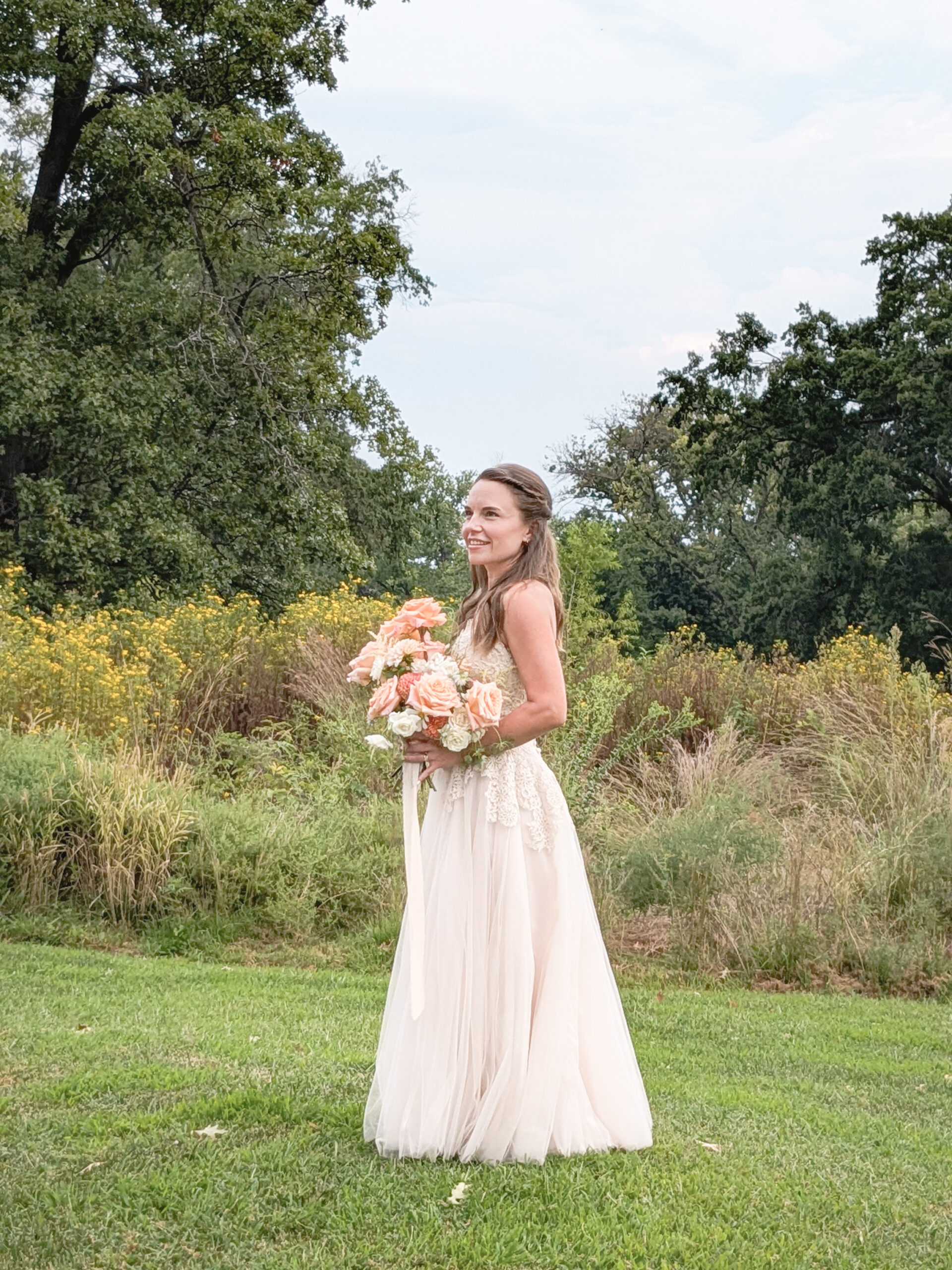 Bridal bouquet designed by SunCrest Blooms, Wedding florist in St. Louis, Missouri